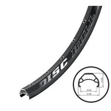 Обід 29 Weinmann DiscBull   29ER" ( 32H )  AV , пістонований, подвійний, повністю Чорний під Диск, Ширина (зовн./внутр.): 31,5/24мм., для покр.: 1,75 - 2,20"., Н: 21мм,, із Логотипом