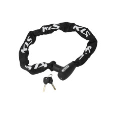 Замок ланцюговий під ключ KLS Chainlock 10 чорний 10x1000 мм