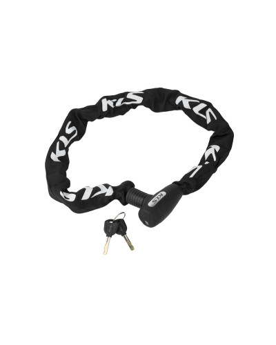 Замок ланцюговий під ключ KLS Chainlock 10 чорний 10x1000 мм