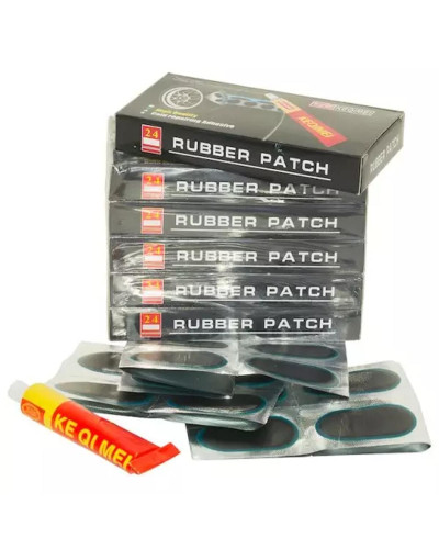 Латки з клеєм «RUBBER» великі (24 шт), 1 коробка