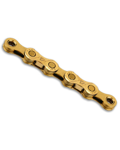 Ланцюг 12 KMC e12 Ti-N Gold 1/2 X 11/128 130 ланок з замком в боксі