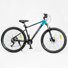 Велосипед 29 Спортивний Corso "Cyber" CB-58412 рама алюмінієва 19``, обладнання Shimano Alivio 27 швидк., вилка Santour гідравлічна