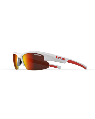 Окуляри підліткові Tifosi ShutOut Matte White/Red, лінзи Smoke Red Mirror (15%)