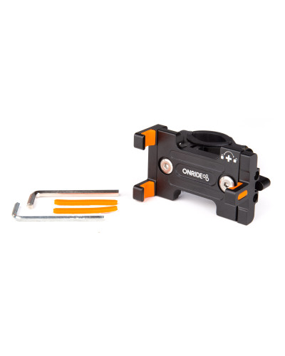 Тримач гаджета ONRIDE Holder 20, алю., ширина 65 - 95 мм, крок обертання 90°, Ø 20 - 36 мм