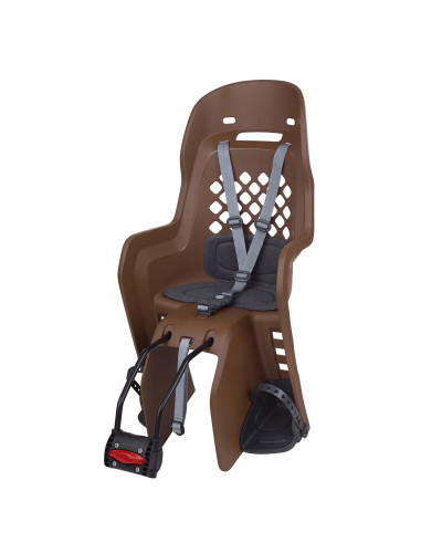 Дитяче крісло заднє POLISPORT Joy FF на підсідельну трубу, 9-22 кг, коричневе