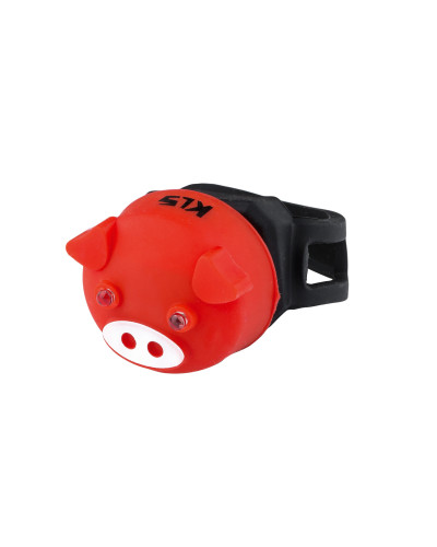 Мигалка дитяча задня KLS Piggy червона