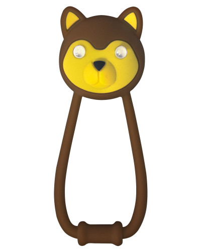 Мигалка дитяча передня KLS Teddy коричнева