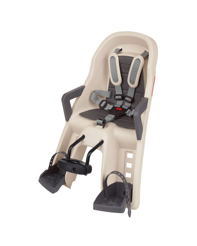 Дитяче крісло переднє POLISPORT Guppy Mini+ FHT на рульову трубу, 9-15 кг, кремове