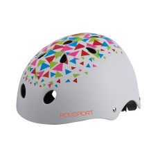 Шолом дитячий POLISPORT Urban Radical (53-55 см) білий Injected Hard Shell