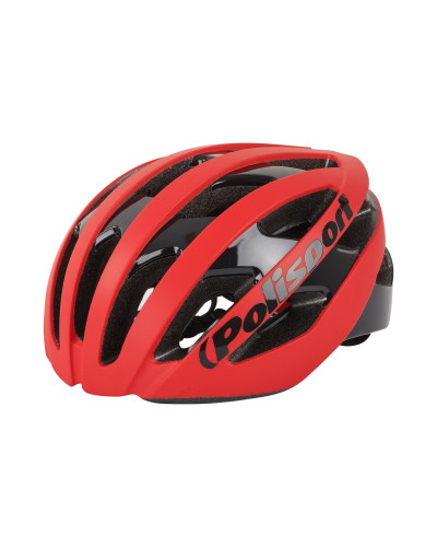 Шолом POLISPORT Light Pro L (58-61 см) Червоний матовий/Чорний In-Mold