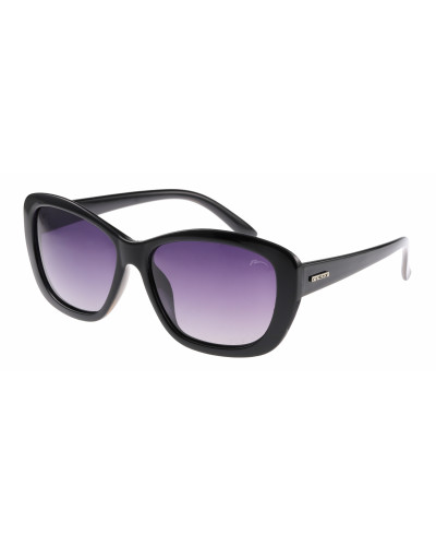 Окуляри Relax Redonda чорні глянцеві, лінза smoke grady (Polarized TAC 1,1 mm), кат. 3