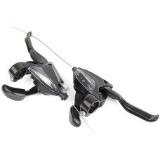 Моноблоки Shimano   ( 3/7 SPD ), 21 швидкостей, фіксовані, з індикац. віконцями, алюмінієві, лівий+правий