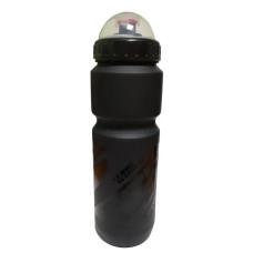 Фляга Spelli SWB-528-L Matt BK + BK Gloss,  об`єм: 800мл , колір:  чорний мат + чорний лак, захисна кришка від  пилу, харчовий пластик. Made in Taiwan
