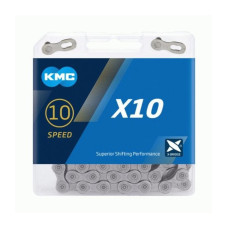 Ланцюг 10 KMC X10-1 1/2х11/128/114L  срібн/срібн 10швидкісна