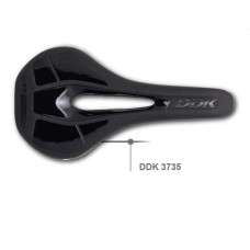 Сідло спортивне з отвором DDK 3735 272*140 чорне з червоним