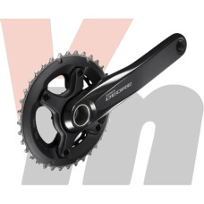 Шатуны Shimano FC-M6000-2 DEORE, Hollowtech II 175мм 36x26, без каретки, черн