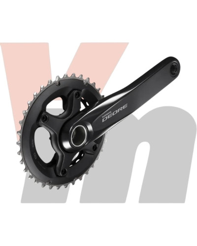 Шатуны Shimano FC-M6000-2 DEORE, Hollowtech II 175мм 36x26, без каретки, черн