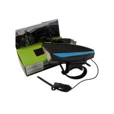 Ліхтар передній PU41 300LM,CREE XPG, акум.1200mAh, з сигналом,  USB