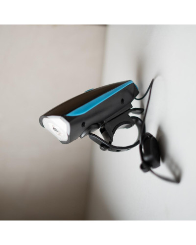 Ліхтар передній PU41 300LM,CREE XPG, акум.1200mAh, з сигналом,  USB