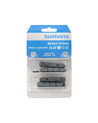 Гальмівні гумки Shimano Dura-Ace R55C4 касетн. фіксація, для карбон обода (комплект 2 пари)