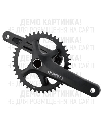 Шатуни ONRIDE Solo Pro 1130, під Hollowtech, 170 мм, 40Т BCD: 110 мм, на 11/10/9 шв., чорний