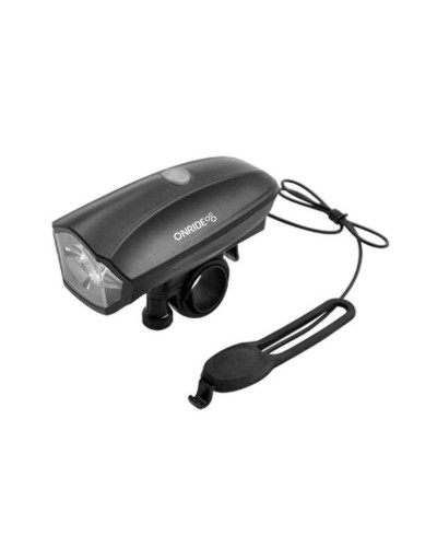 Електронний сигнал 2в1 ONRIDE Lightbell (сигнал + ліхтар), (3хААА не в комплекті), пластиковий