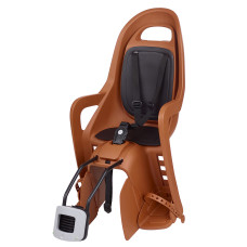 Дитяче крісло заднє POLISPORT Groovy Maxi FF на підсідельну трубу, 9-22 кг, коричневе