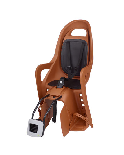Дитяче крісло заднє POLISPORT Groovy Maxi FF на підсідельну трубу, 9-22 кг, коричневе