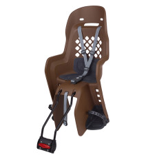 Дитяче крісло заднє POLISPORT Joy FF 29" на підсідельну трубу, 9-22 кг, коричневе