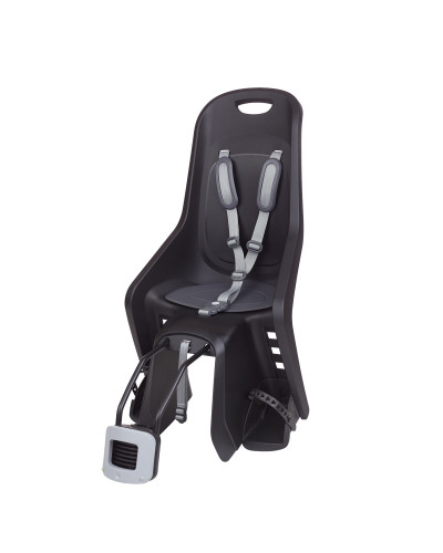 Дитяче крісло заднє POLISPORT Bubbly Maxi Plus FF на підсідельну трубу, 9-22 кг, чорне