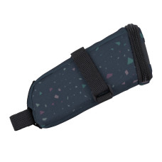 Сумка підсідельна KLS Tilt T-strap M дизайн-конфетті, темно-синій