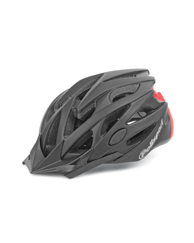 Шолом POLISPORT Twig L (58-61 см) чорний/червоний In-Mold
