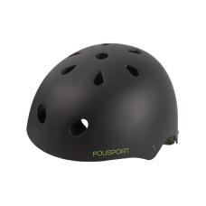Шолом дитячий POLISPORT Urban Radical (53-55 см) чорний Injected Hard Shell