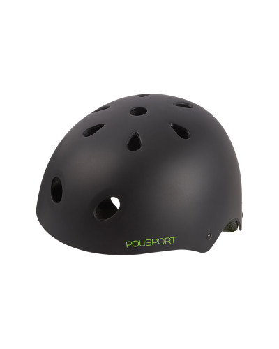 Шолом дитячий POLISPORT Urban Radical (53-55 см) чорний Injected Hard Shell