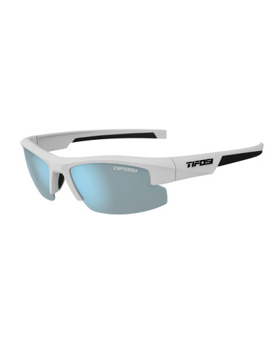 Окуляри підліткові Tifosi ShutOut Matte White with Black, лінзи Smoke Bright Blue Mirror (15%)