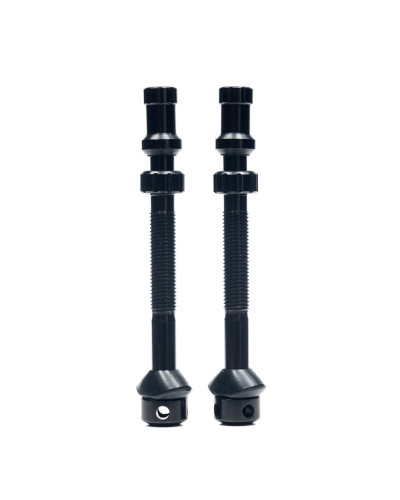 Безкамерний ніпель Stan's Universal+ Valves, tall, FV 55 мм, алюміній, пара, чорні