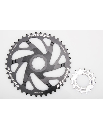 Зірка розширювач касети SRAM FireEye 40T + 16T чорний