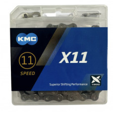 Ланцюг KMC X11 Gray 1/2 X 11/128 114 ланок з замком в боксі