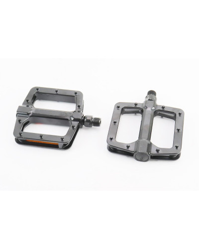 Педалі MTB широкі 9/16" (110x102x22mm) алюмінієві, чорні NWL-303