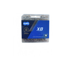 Ланцюг 8 KMC X8 Silver/Gray 114 ланок з замком в боксі