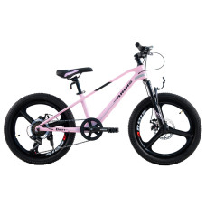 Велосипед розовий 20 MTB MG "DRIFT" Амортизаційна вилка литі диски