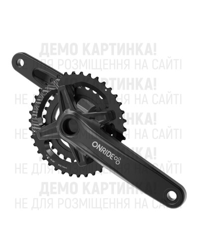 Шатуни ONRIDE Duet Pro 1210, під Hollowtech, 170 мм, 26-36Т BCD: 104/64 мм, на 12/11 шв., чорний