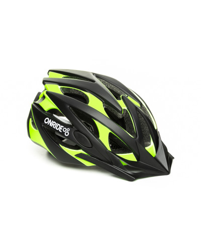 Шолом ONRIDE Cross матовий чорний/зелений M (55-58 см)