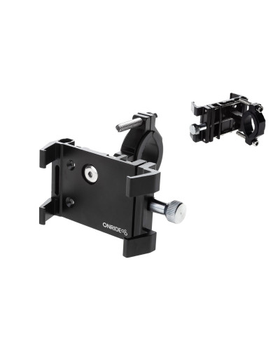 Тримач гаджета ONRIDE Holder 50, алю., ширина 65 - 95 мм, обертання на 360°, Ø 20 - 36 мм