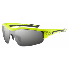 Окуляри R2 WHEELLER neon/yellow-black (TR90), лінза smoke, покриття flash mirror, кат. 3