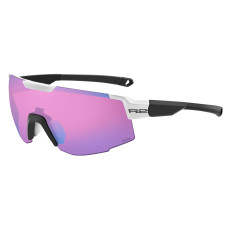 Окуляри R2 EDGE white-black (TR90), лінза pink (HD), покриття blue revo, кат. 3