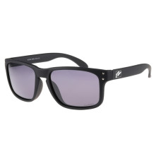Окуляри Relax Baffin чорні прогумовані, лінза smoke (Polarized TAC 1,1 mm), кат. 3