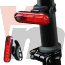 Задній STOP + Security маячок BSK-2275/HJ-056-5SMD, Li-Ion акумулятора, Waterproof, ЗП microUSB
