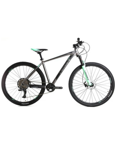 Велосипед 27,5 дюйма 18 рама Crosser Solo (1*12 LTWO+SHIMANO) Зелений