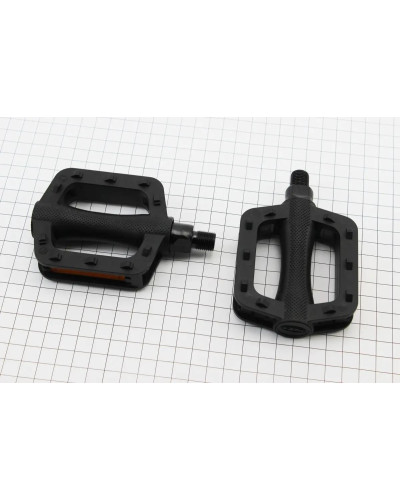 Педалі CHILD 1/2" (100x74x26mm) пластикові, чорні NW-477